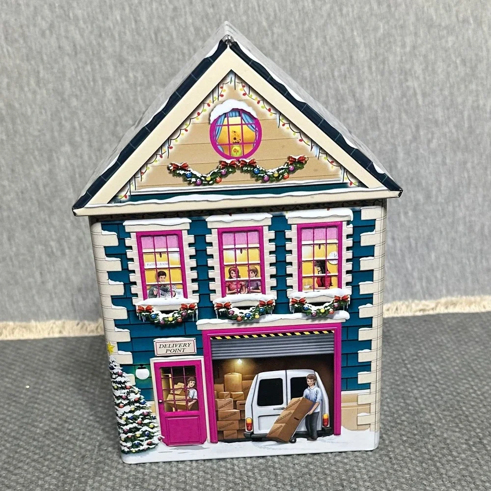 Harry London Posh Paws Pet Boutique House Tin Christmas Holiday Collectible